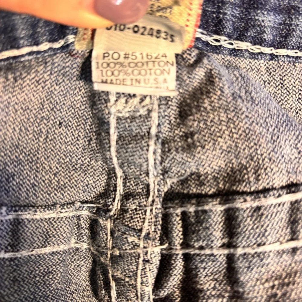 True Religion Joey Super T Row Seat Jeans Mens 36x29 Made USA World‎ Tour Flap